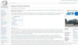 
							         Agence France-Presse - Wikipedia								  
							    