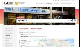 
							         Agencias para atención de socios | Hospital Alemán								  
							    