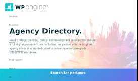 
							         Agency Directory | WordPress Hosting by @WPEngine								  
							    