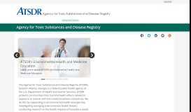 
							         Agency for Toxic Substances and Disease Registry								  
							    