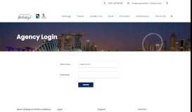 
							         Agency Login | Singapore Airlines Holidays								  
							    