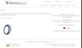 
							         Agency Portal - Berkley Surety								  
							    