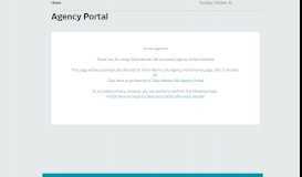 
							         Agency Portal								  
							    