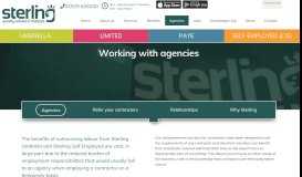 
							         Agency Solutions | Umbrella Services For Recruiters | Sterling Group								  
							    