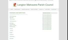 
							         Agendas and Meetings – Langton Matravers Parish Council								  
							    