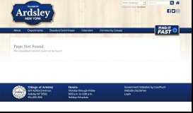 
							         Agendas and Minutes available through CivicWeb | Ardsley NY								  
							    
