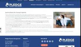 
							         Agent Instructions - Pledge Property Management | Rental Agent Info								  
							    