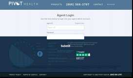 
							         Agent log-in - Pivot Health								  
							    