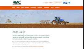 
							         Agent Log on - Agricultural Mortgage Corporation								  
							    
