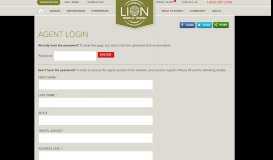 
							         Agent Login | Lion World Travel								  
							    