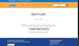 
							         Agent Login – National Insurance								  
							    