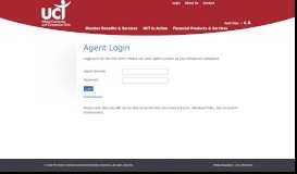 
							         Agent Login - United Commercial Travelers - UCT								  
							    