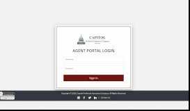 
							         Agent Portal - Capitol Preferred								  
							    