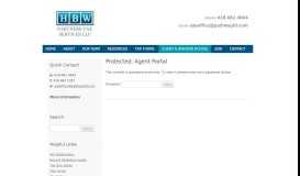 
							         Agent Portal | HBW Partners Tax Services LLC								  
							    
