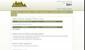 
							         Agent Portal: Kemper Prime: Auto - Milestone Insurance								  
							    