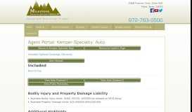 
							         Agent Portal: Kemper Specialty: Auto - Milestone Insurance								  
							    