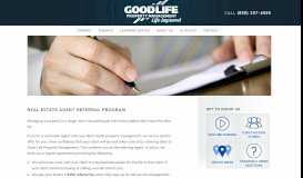 
							         Agent Referral Program - Good Life Property Management								  
							    