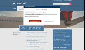 
							         Agent Resources - Delta Professional Travel Agency Website								  
							    