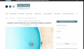 
							         AGENTS: Have your say in Club Med's annual survey – Travel Monitor								  
							    