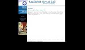 
							         Agents - Southwest Service Life								  
							    