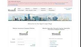 
							         Agents - Weston Insurance Company								  
							    