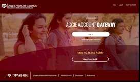 
							         Aggie Account Gateway - Texas A&M University								  
							    