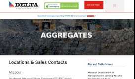 
							         Aggregates - Delta Companies								  
							    