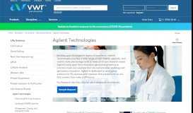
							         Agilent Technologies | VWR								  
							    