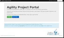 
							         Agility Project Portal								  
							    