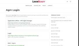 
							         Agm Login — Sign in to Account - loginready.com								  
							    
