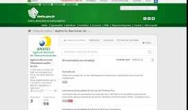 
							         Agência Nacional de Telecomunicações - Anatel - Portal Brasileiro de ...								  
							    