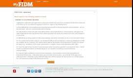 
							         Agreement - FIDM Portal								  
							    
