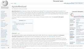 
							         AgustaWestland - Wikipedia								  
							    
