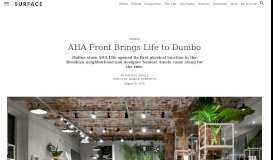 
							         AHA Front Brings Life to Dumbo - SURFACE								  
							    