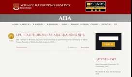 
							         AHA | Lyceum of the Philippines University – Batangas - LPU ...								  
							    