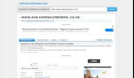 
							         ahb-ukpensionportal.co.uk at WI. Welcome to the Walgreens Boots ...								  
							    