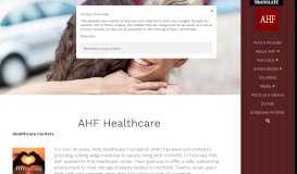 
							         AHF • US Healthcare								  
							    