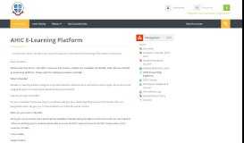 
							         AHIC E-Learning Platform - wisenet.co								  
							    
