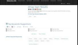 
							         Ahiqa login Results For Websites Listing - SiteLinks.Info								  
							    