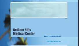 
							         ahmcnv | CONTACT - Anthem Hills Medical Center								  
							    