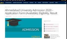 
							         Ahmedabad University Admission 2019 | AglaSem Admission								  
							    