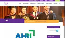 
							         AHRI Organization Member - Wentworth Institute of Higher Education								  
							    