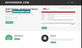 
							         ahsvendor.com AHS Vendor - American Home Shield								  
							    