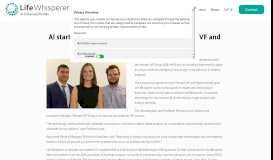 
							         AI start-up Life Whisperer partners with Monash IVF and Repromed to ...								  
							    