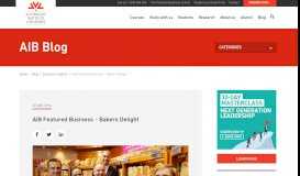 
							         AIB Featured Business - Bakers Delight - Australian Institute of Business								  
							    