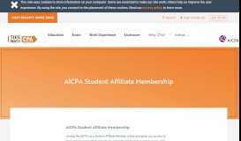 
							         AICPA Student Membership : ThisWayToCPA : AICPA								  
							    