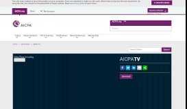 
							         AICPA TV								  
							    