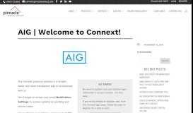
							         AIG | Welcome to Connext! - News								  
							    