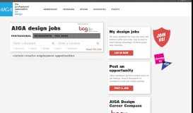 
							         AIGA Design Jobs								  
							    
