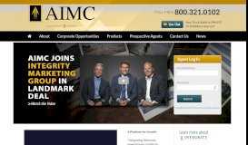 
							         AIMC, LLC – Serving all of your senior market insurance needs								  
							    